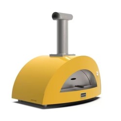 Forno de Pizza Moderno 3 Alfa Forni com Madeira Vermelha Antiga