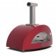 Moderno 2 Alfa Forni Pizzaoven in Antiek Rood Hout