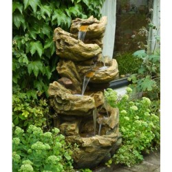 Sedona Wasserfallbrunnen Komplettset mit Ubbink-Pumpe