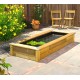 Wooden garden pond with tarpaulin Quadro Wood 5 Mirror Ubbink