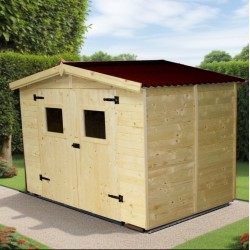 Abri de Jardin Bois Eden Habrita 5m2 avec plancher