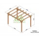 Valencia Massief Houten Vrijstaande Pergola 4x3m 12m2