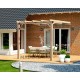 Wandpergola aus Rohholz Cadiz 6x3m 18m2