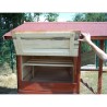 Large size wooden garden chicken coop 6-10 Habrita hens 3.90m2 two-body