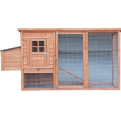 Wooden Garden Chicken Coop 3-4 Habrita Hens 1.50m2