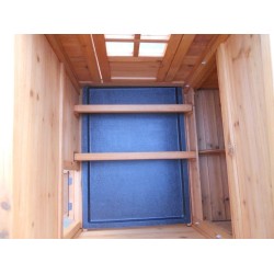 Wooden Garden Chicken Coop 5-8 Habrita Hens 2.13m2 Two-Body