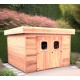 Wooden Garden Shed Dinan Habrita 20.64 m2 with Flat Roof