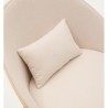 Beigefarbener Chenille-Sessel und beige Metallbeine Amy VeryForma