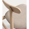 Set of 4 May VeryForma Natural Solid Wood Chairs and Wood Legs