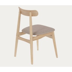 Set of 4 May VeryForma Natural Solid Wood Chairs and Wood Legs