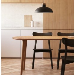 Mesa Redonda Extensible 90 a 170x90 madera roble Quio VeryForma