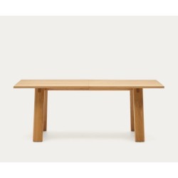 Extendable Rectangle Table 200 to 250x95 Lena VeryForma Natural Wood