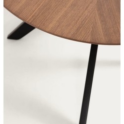 Tavolo Rotondo Allungabile 90 a 170x90 Bianco e Quio VeryForma Faggio