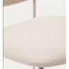 Set de 4 sillas y cojín metálicos Linda VeryForma Chenilla beige