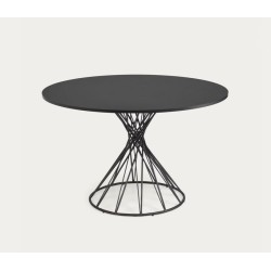 Mesa Redonda 120 MDF Negro Inu VeryForma