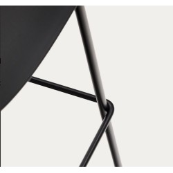 ot de 4 Taburetes Negros y Negros Metal Top Tea VeryForma