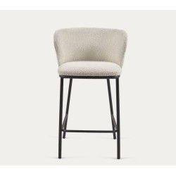 Set de 2 Taburetes Altos Elia VeryForma Metal Blanco y Negro