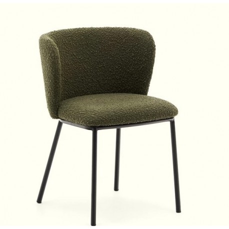 Set of 2 Green and Black Metal Terry Chairs Elia VeryForma