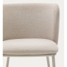 Set of 2 Elia VeryForma Beige Fabric and Metal Chairs