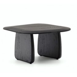 VeryForma Pita Black Finish Oak Wood Coffee Table