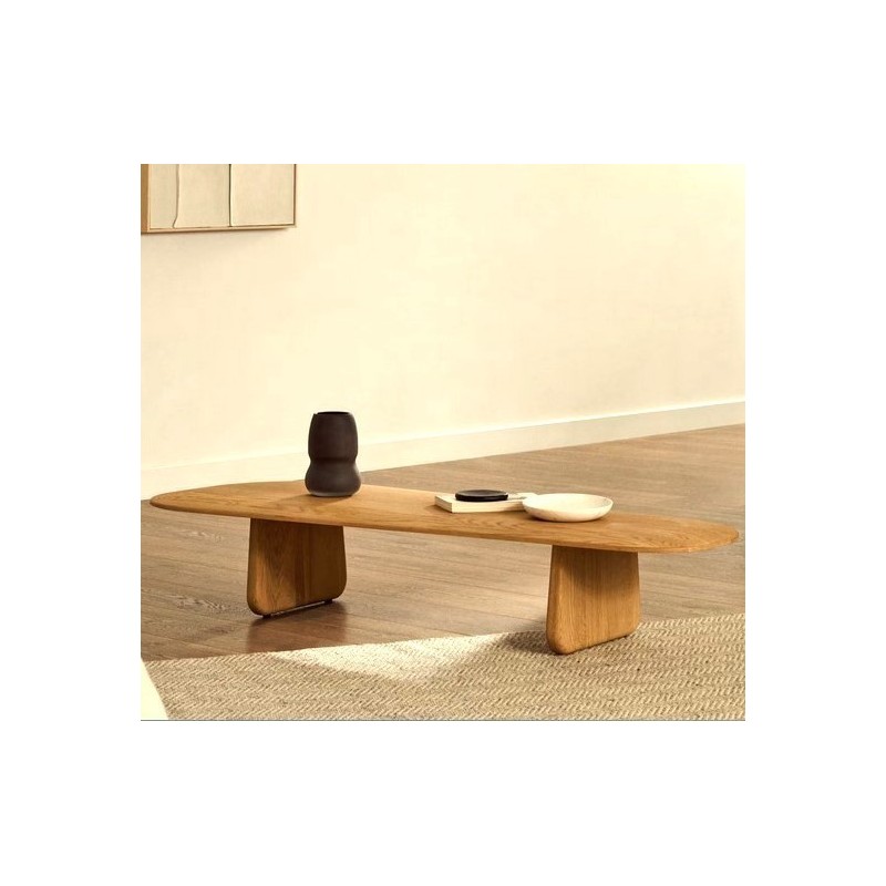 Mesa de Café em Madeira de Carvalho Natural Lounge Pita VeryForma