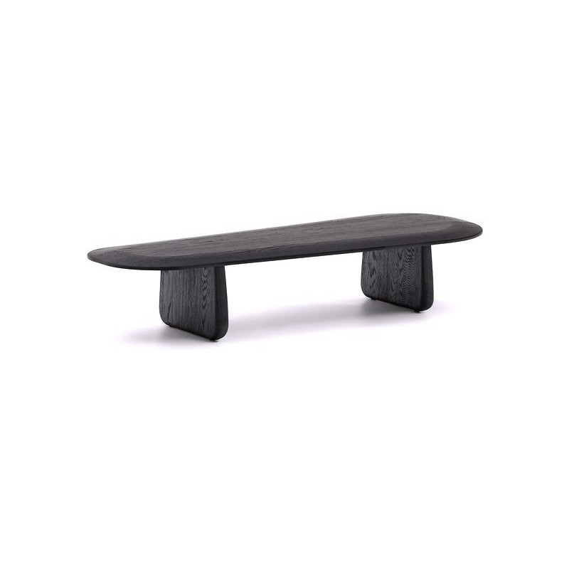 Black Oak Wood Coffee Table Lounge Pita VeryForma