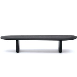 Black Oak Wood Coffee Table Lounge Pita VeryForma