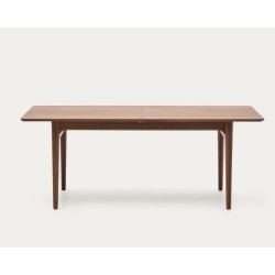 Table Rectangle Extensible 200 à 260x100 bois noyer Ela VeryForma