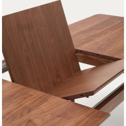 Table Rectangle Extensible 200 à 260x100 bois noyer Ela VeryForma