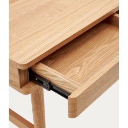 Tavolo da scrivania in legno di frassino e rattan 105 x 62 Axi VeryForma