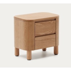 Comodino e cassetto in legno di frassino 55x50 Saly VeryForma