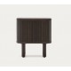 Dark Ash Wood Bedside Table 50x55 Leni VeryForma