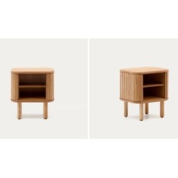 Table de Nuit en bois naturel 50x55 Leni VeryForma