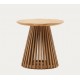 Natural teak wood side table Jet 50 cm VeryForma