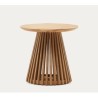 Tavolino d'appoggio in legno di teak naturale Jet 50 cm VeryForma