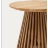 Tavolino d'appoggio in legno di teak naturale Jet 50 cm VeryForma