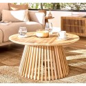 Natural Teak Wood Coffee Table Jet 80cm VeryForma