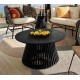 Wooden Coffee Table Mindy Black Jet 80cm VeryForma