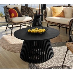 Mesita de Madera Mindy Black Jet 80cm VeryForma