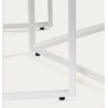 Set di 2 tavolini Ana VeryForma in legno e metallo bianco