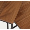 Set of 2 Ana VeryForma Walnut and Metal Nesting Tables