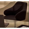 Chaise de bureau gris foncé et pieds acier noir mat Nara VeryForma