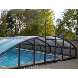 Abri de Piscine mi-haut télescopique Imperial 4.3X4m Abrilios