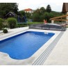 Cobertura de piscina telescópica Abrilios Imperial 6,42X5m de altura média