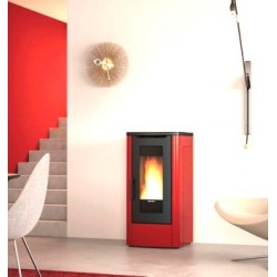 Fogão a pellets La Nordica Extraflame Dahiana VFS 10 kW ventilado Ivory