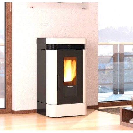 Poêle à granulés La Nordica Extraflame Lucia 12 kW ventilé Taupe