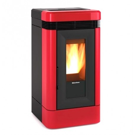 Poêle à granulés La Nordica Extraflame Lucia 12 kW ventilé Bordeaux