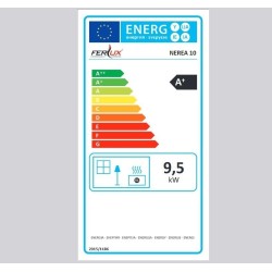 Ferlux Nerea 10 kW Estufa de Pellets Rojo Imperial