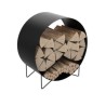 Log Rack Lutèce Schwarz Nineteen Design
