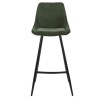 Set of 2 Ari VeryForma Green Velvet and Metal Worktop Chairs